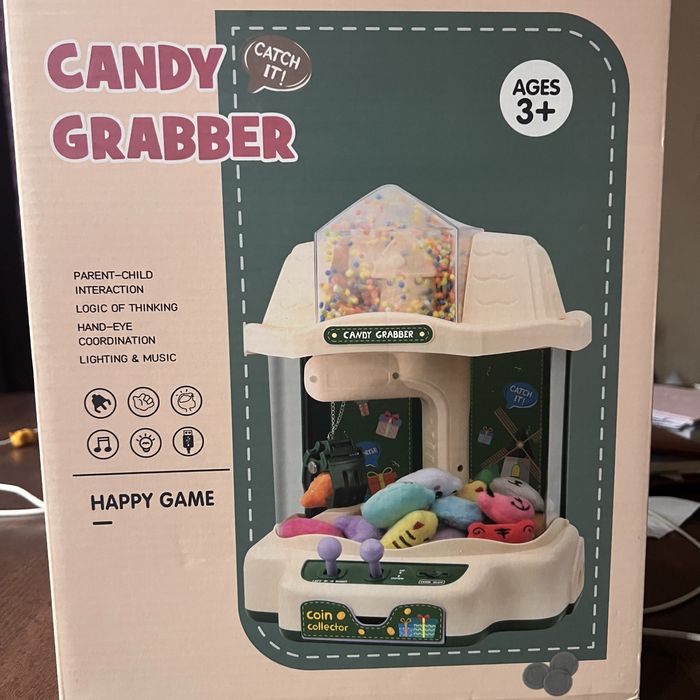 Дитячий ігровий автомат з краном. Candy grabber coin colector