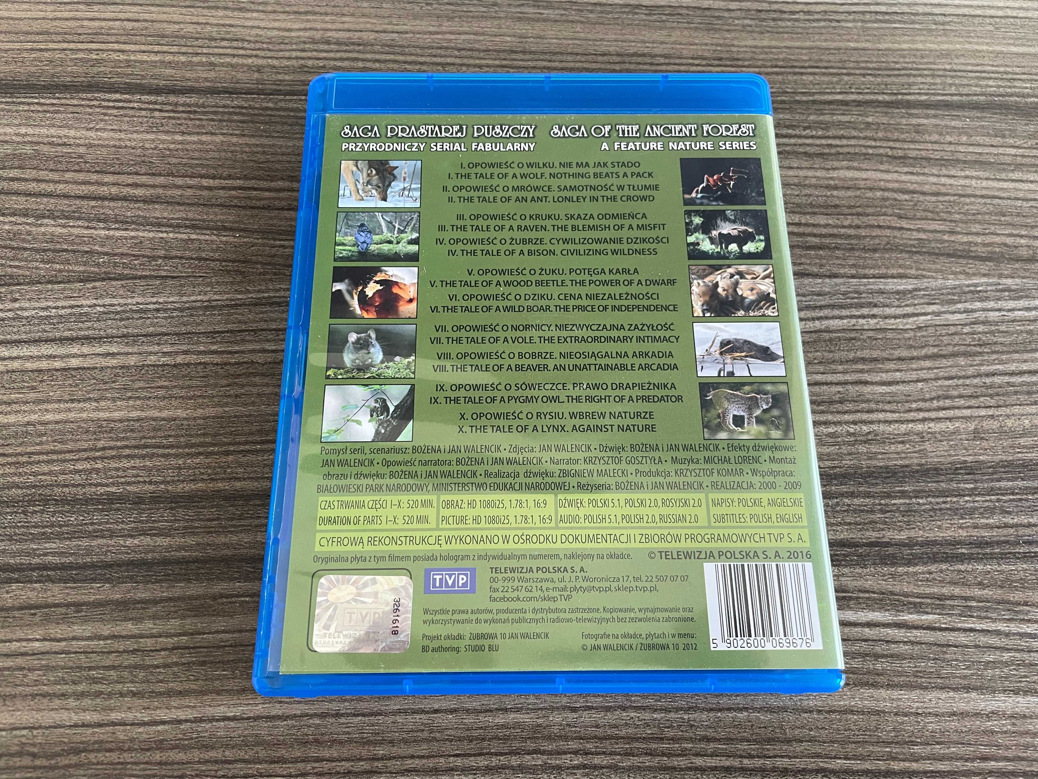 Saga prastarej puszczy (polski serial przyrodniczy, 3xBlu-ray, PL-EN)