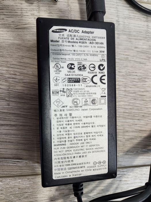 Блок живлення, адаптер Samsung AD-3014B, AD-3014N.