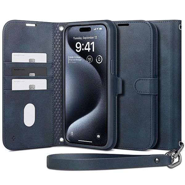 Spigen Wallet ”S” Pro Iphone 15 Pro Navy
