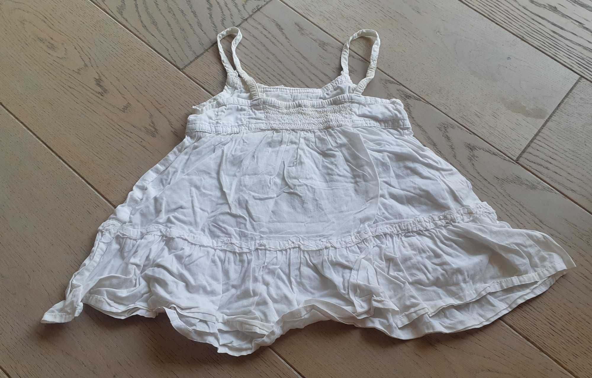 koszulka biała dla dziewczynki H&M 4 5 lat 110