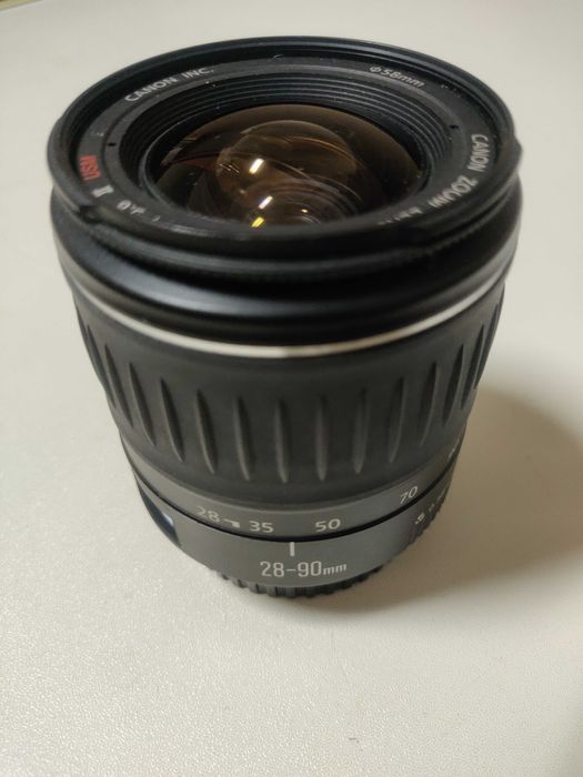 Canon 28-90mm USM + Canon 50mm f1.8 + lentes + acessórios