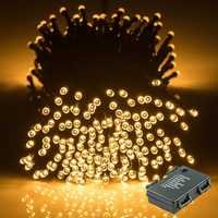 Lampki LED 300 40m światło ciepłe 8 programów IP44 tiner