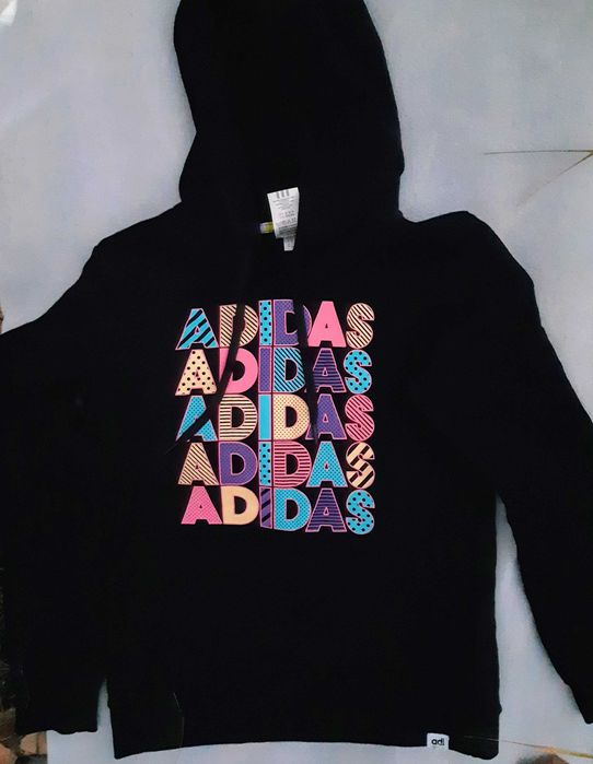 Bluza Adidas kaptur kieszenie _Jesień