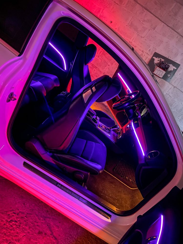Подсветка салона, установка, ambient light, контурная подсветка