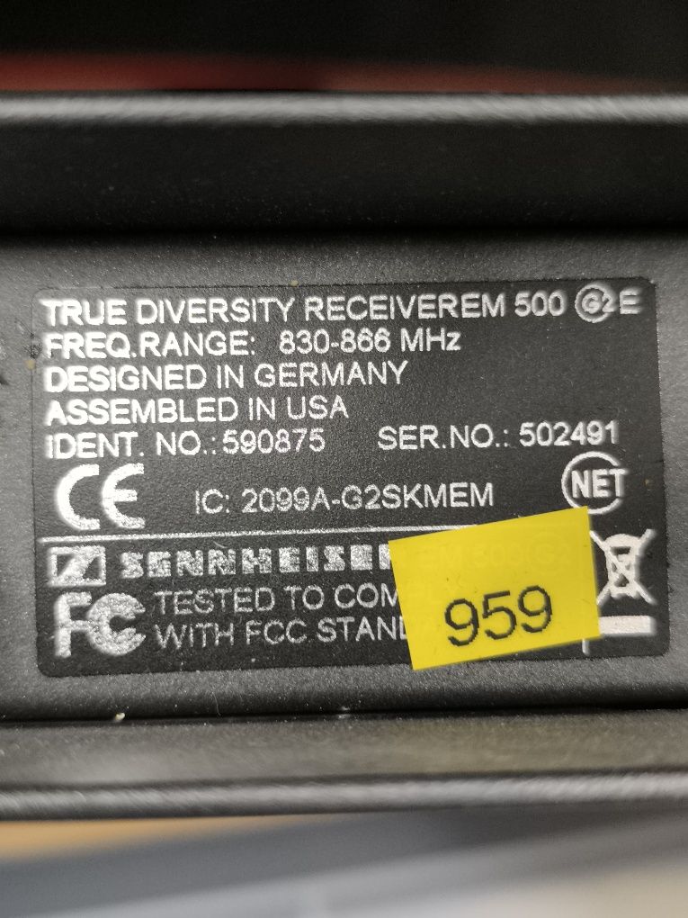 Sennheiser True Diversity Receiver eW 500 G2