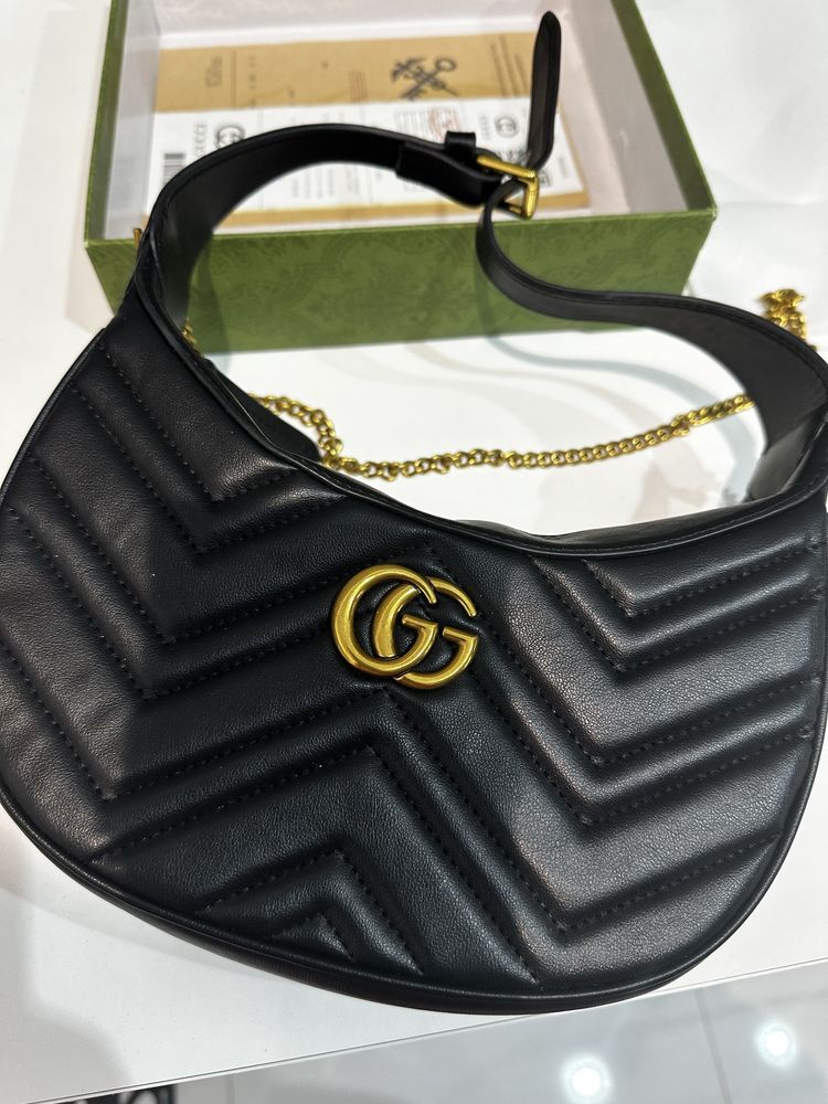 Gucci torebka karton certyfikat Marmont GG