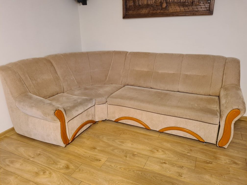 Narożnik, sofa z funkcją spania