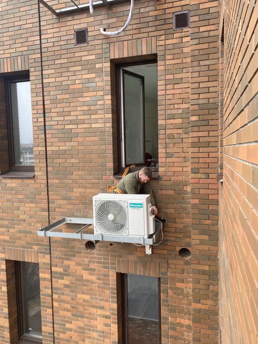 Установка кондиционера 7,9,12.Снять, поставить кондиционер. Перенести.