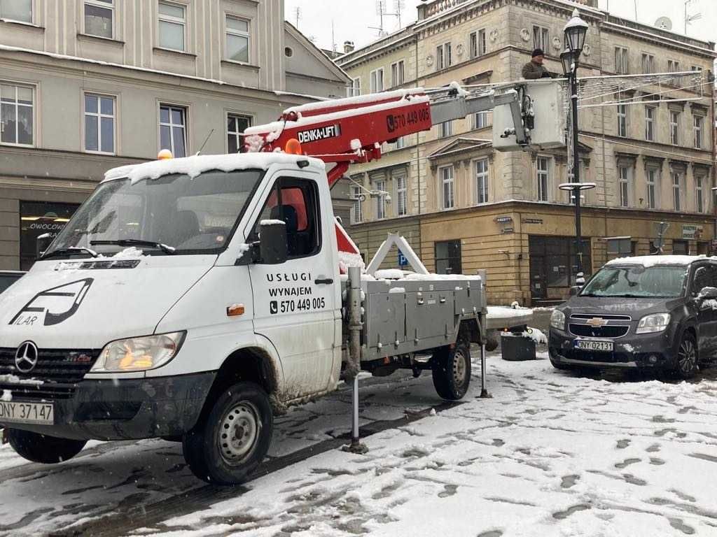 Podnośnik koszowy wynajem usługi 21m , 11 m bok, OPOLSKIE/DOLNOŚLĄSKIE