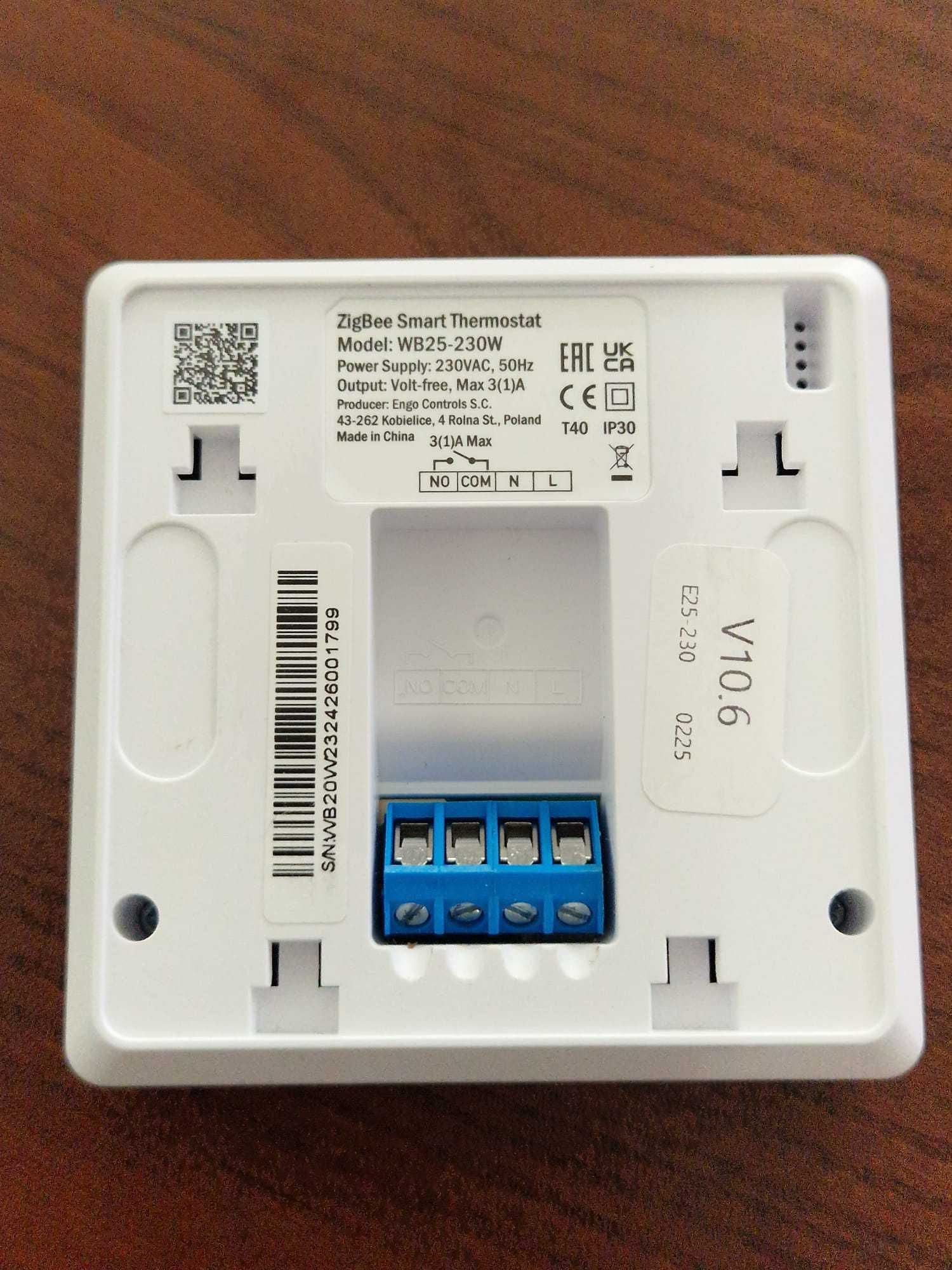 NOWY regulator natynkowy Zigbee 868 mhz 230V BIAŁY TRINNITY ENGO WB25