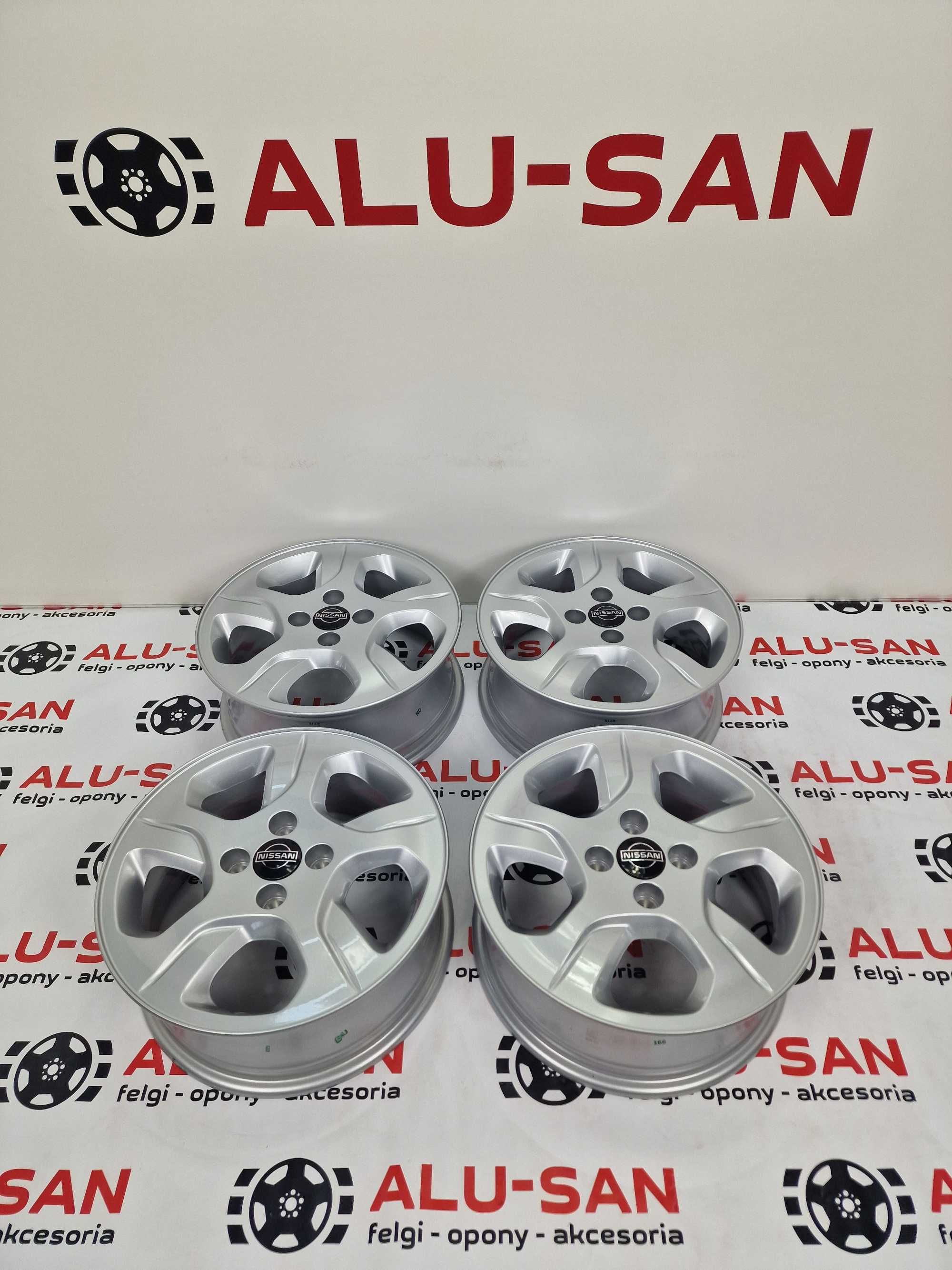 NOWE alufelgi NISSAN 15" 4x100 Almera Kubistar Micra Pixo Srebrne