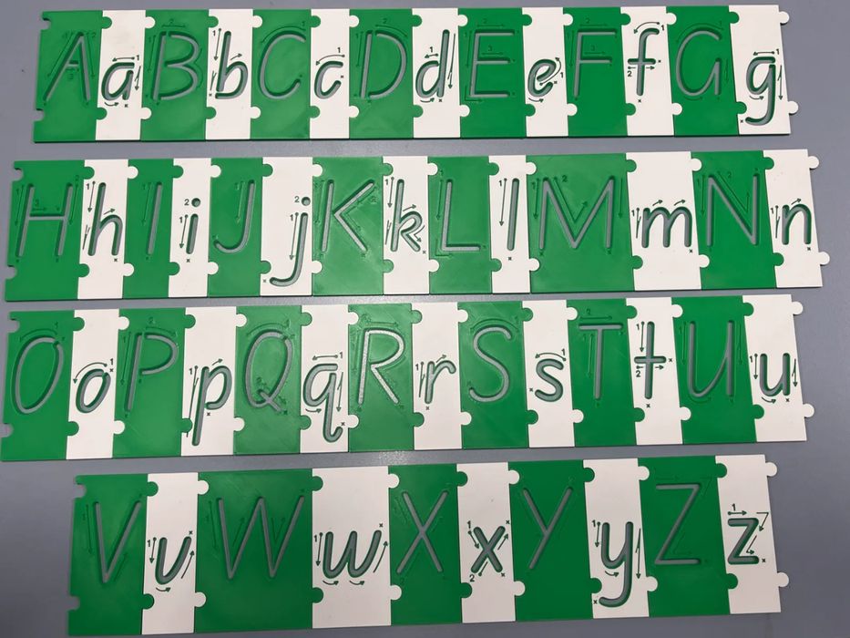 Alfabeto para Desenhar Letras - Puzzle Divertido