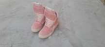 Rick Owens geobasket pink с мехом