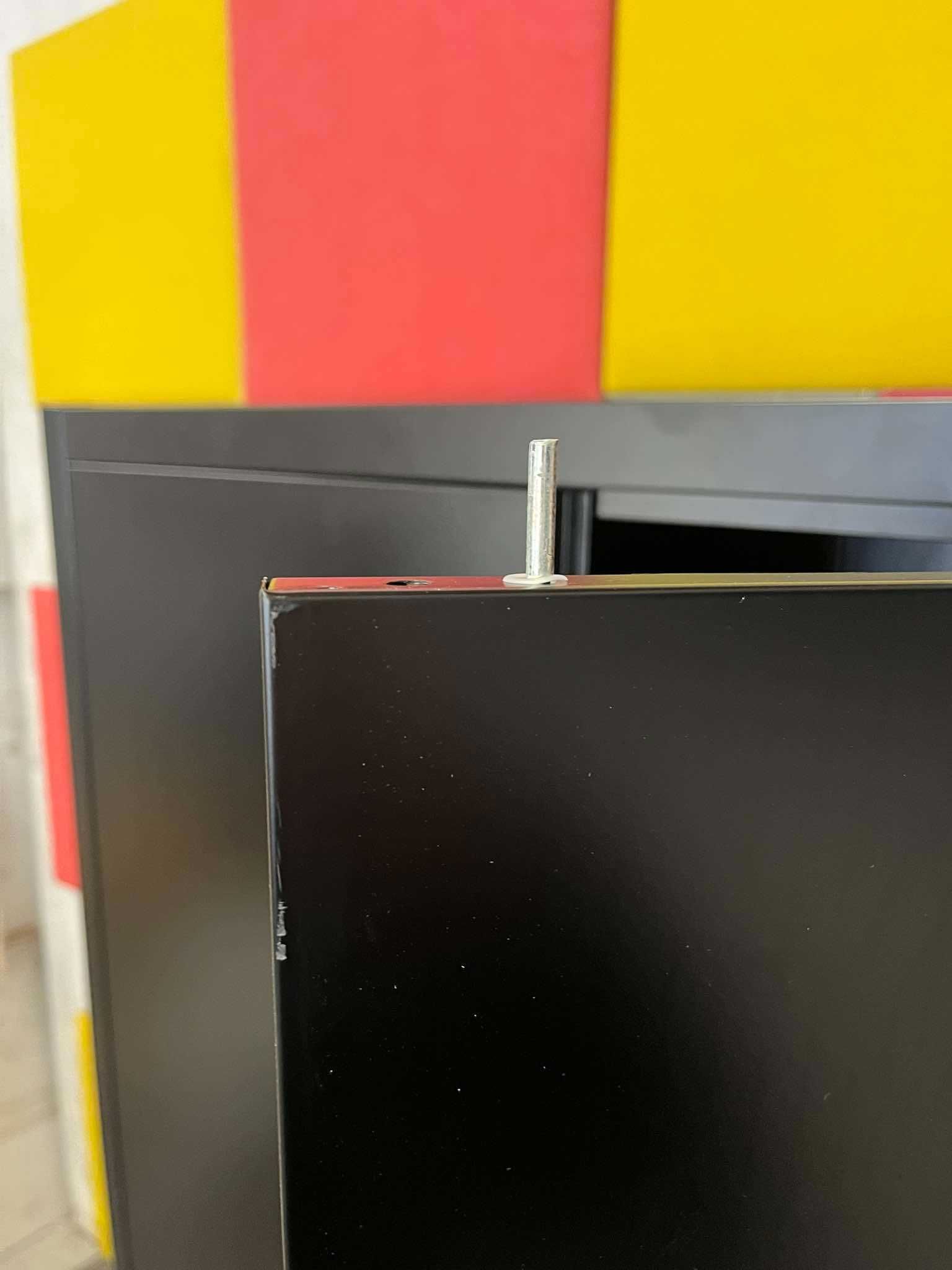 NOWA Szafa metalowa aktowa garażowa na dokumenty 180x80x40 czarna
