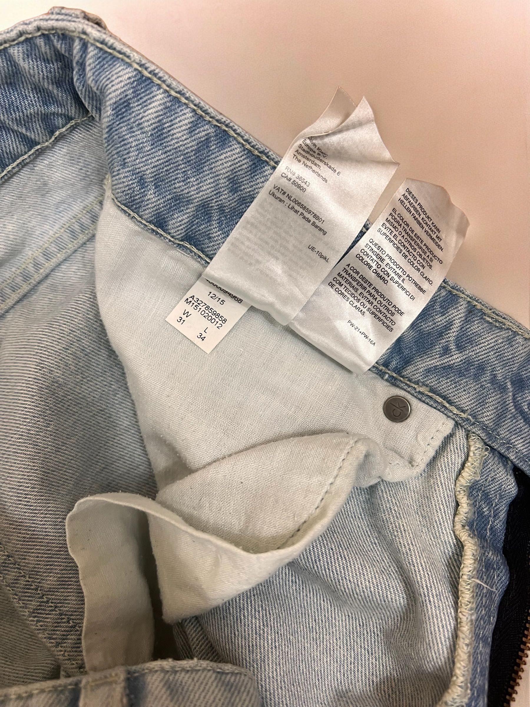 Calvin Klein Jeans roz. W31 L34 męskie dżinsy slim fit