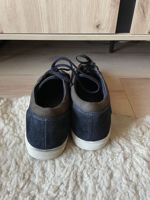 Brązowe czarne superstar męskie wiązane trampki tenisówki skóra buty