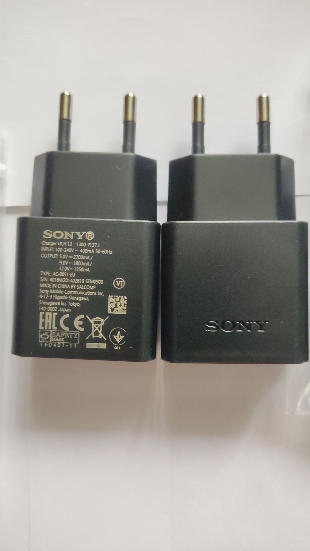 Быстрая зарядка Sony UCH12 Quick Charger Black + кабель type-c