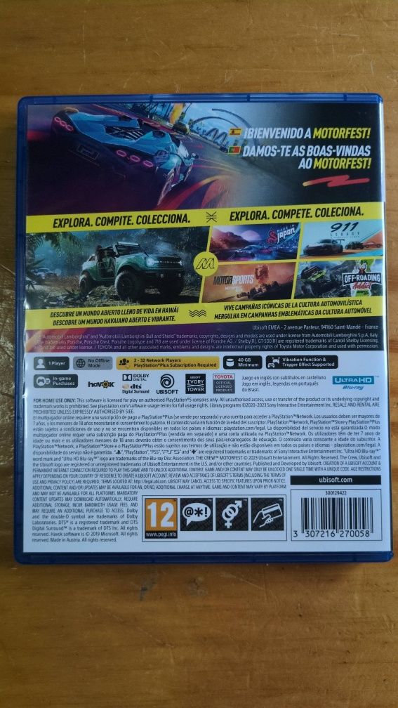 Jogo PlayStation 5 (PS5) The Crew MotorFeast