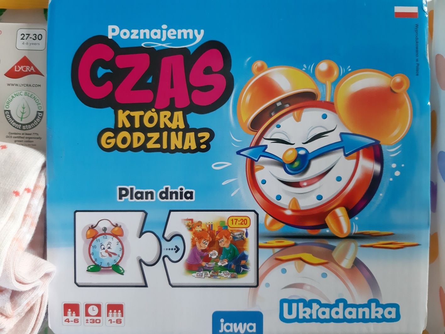 Układanka Poznajemy czas, Która godzina?