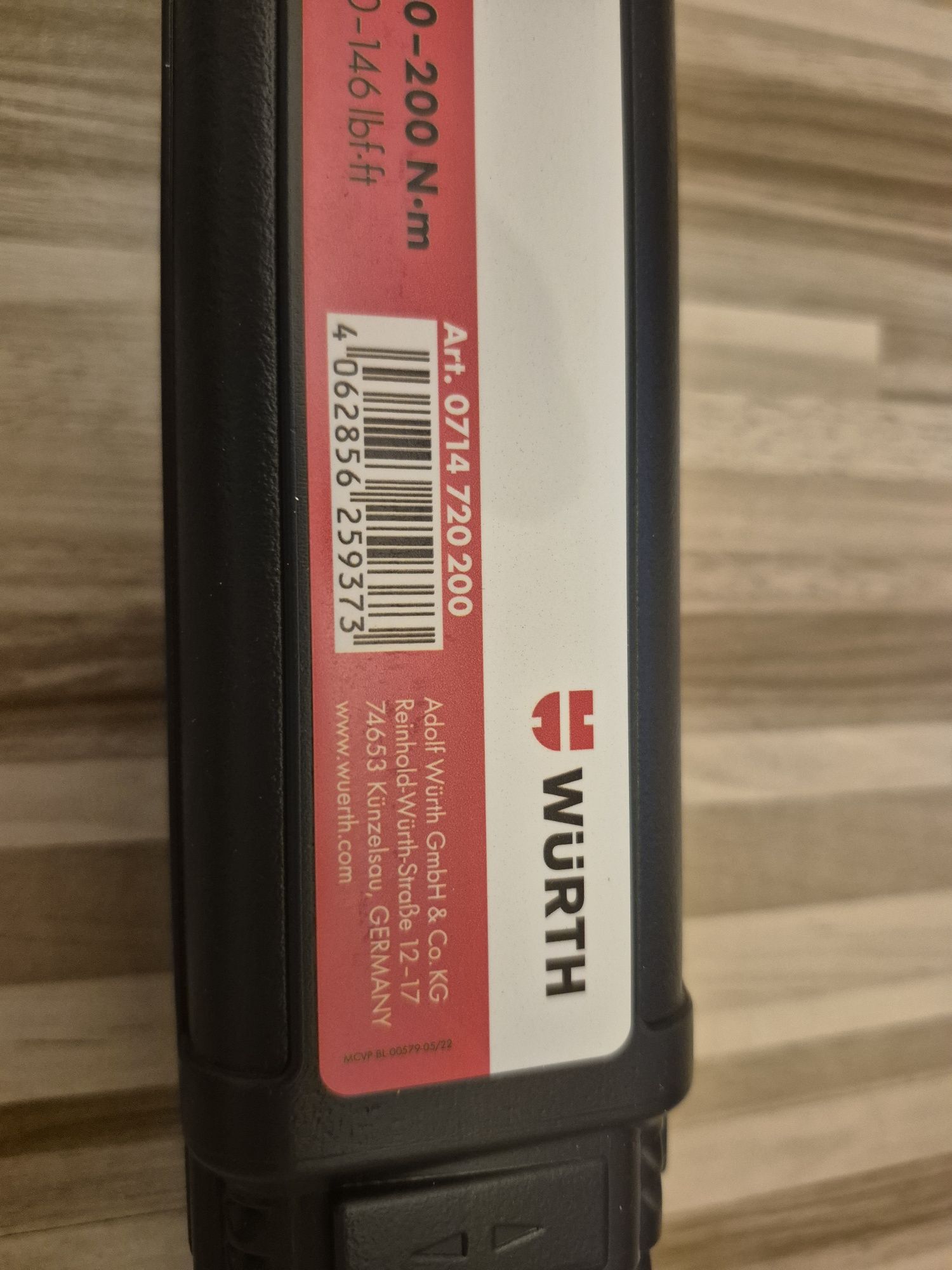 Klucz dynamometryczny 40-200Nm nowy WURTH