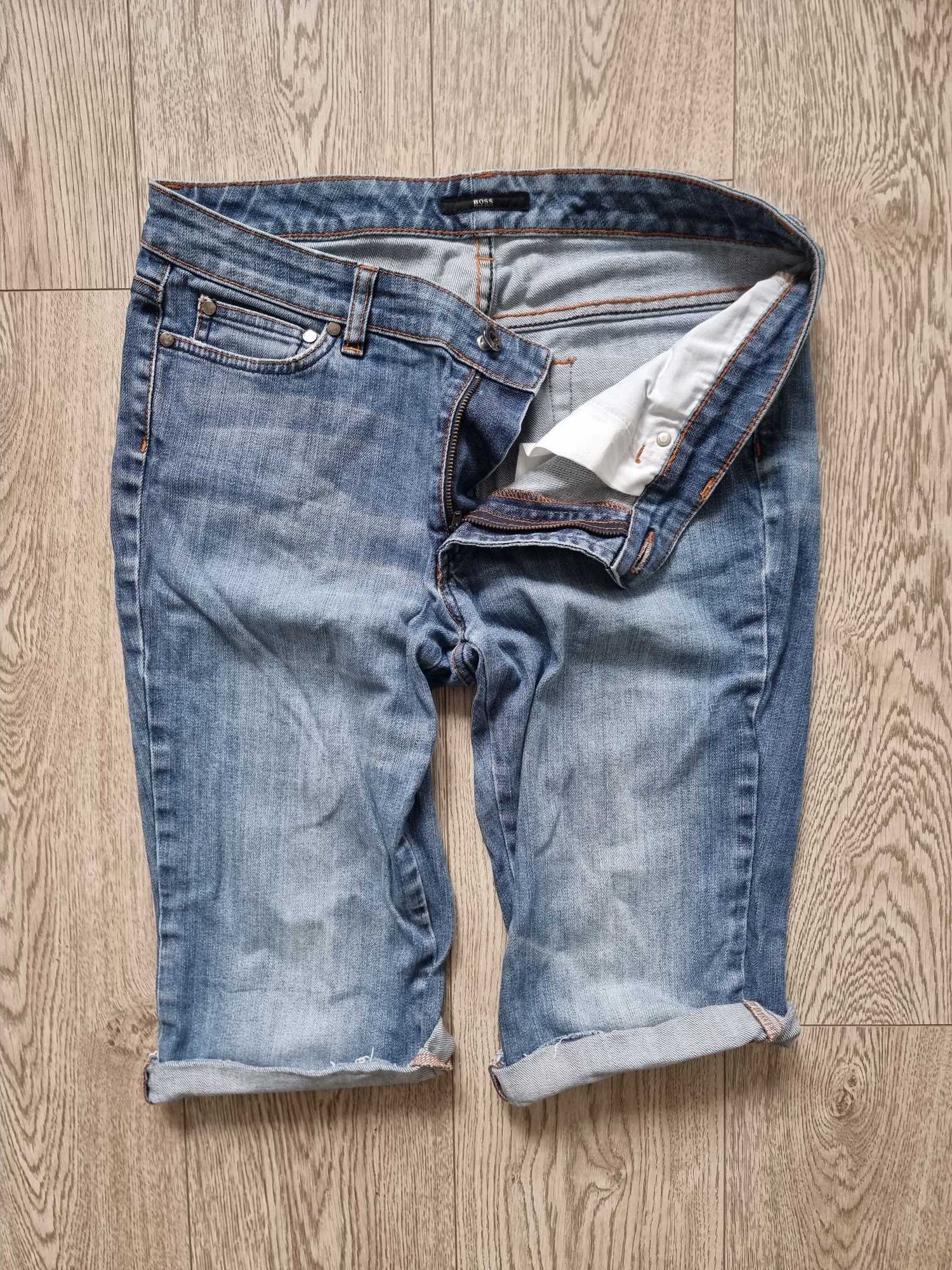 Hugo Boss r.32 L męskie shorty jeansowe spodenki Nowe