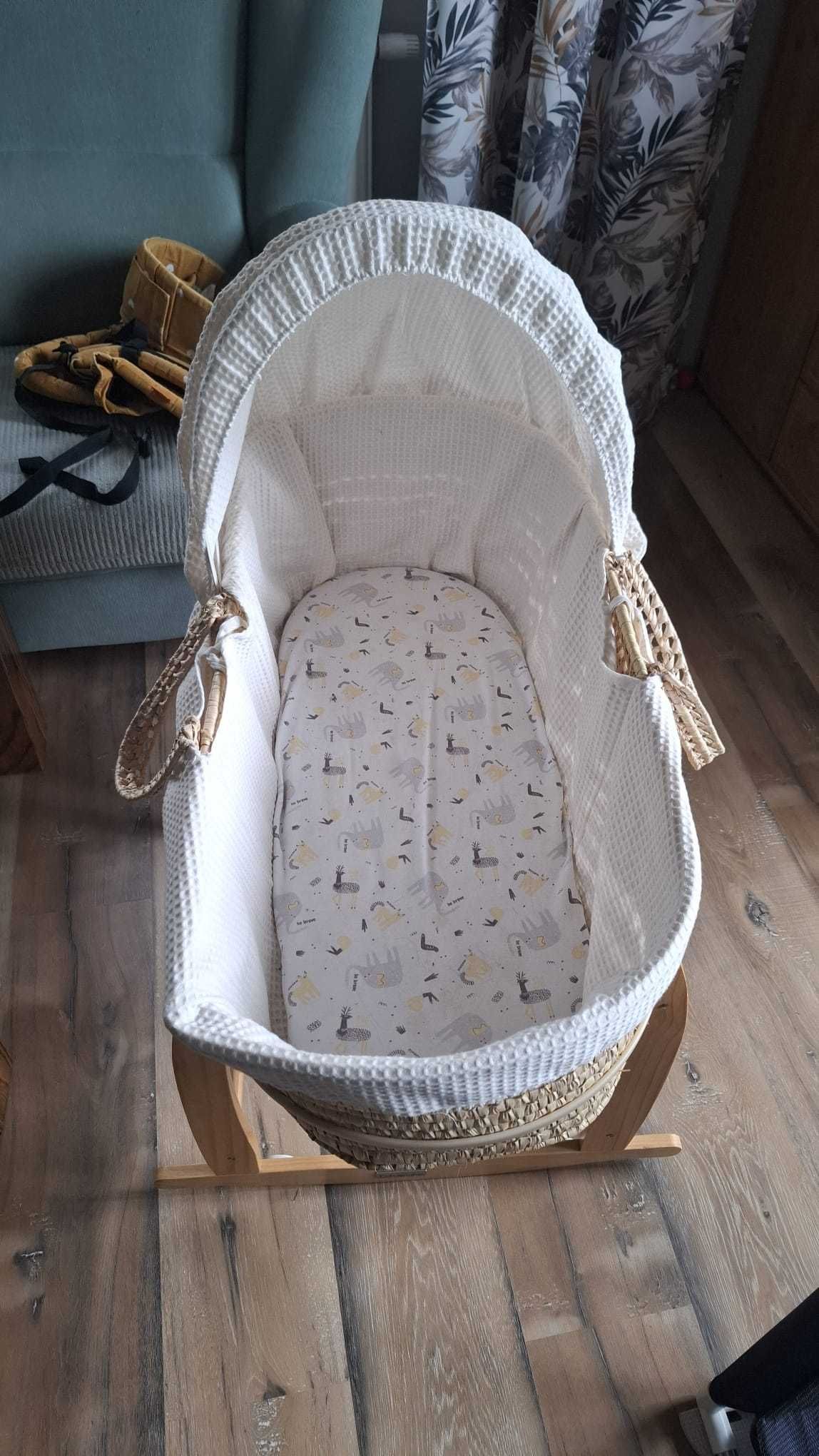 Wiklinowy Kosz Mojżesza kołyska
