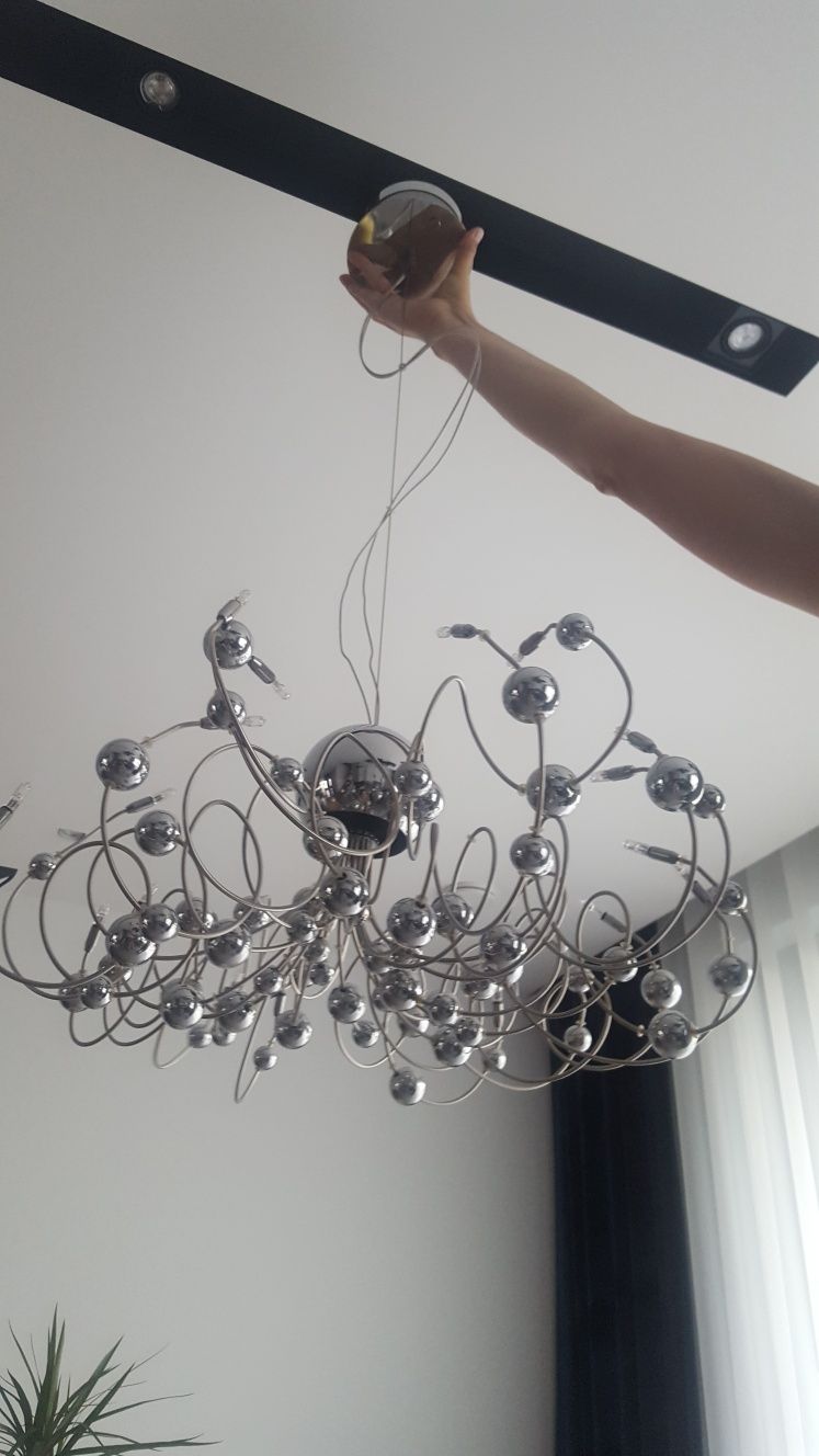 Lampa wisząca kule / chrom