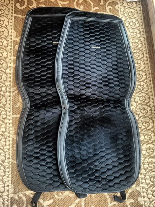 Накидки для сидінь Алькантара Palermo Premium комплект Чорні