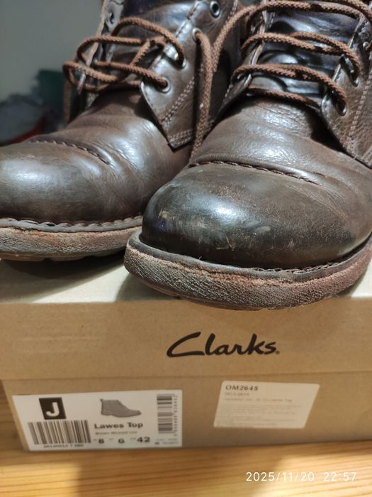 Чоловічі високі зимові черевики Clarks