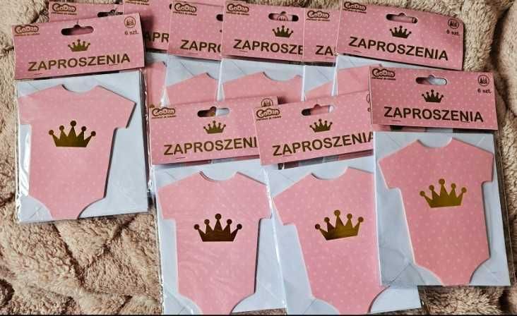 zaproszenia  10 paczek po 6 szt