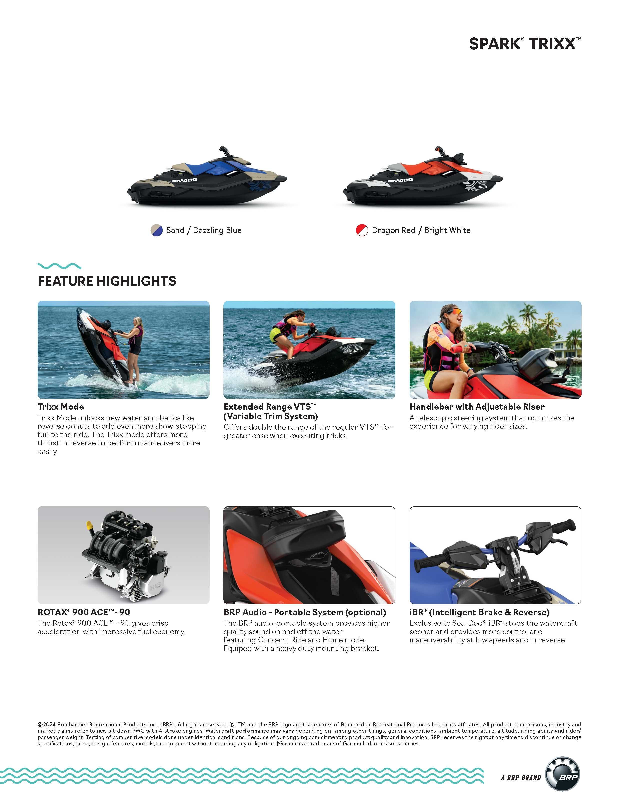 Skuter wodny Sea Doo Spark Trixx 1up 90 iBR Model 2025 RABAT OD RĘKI