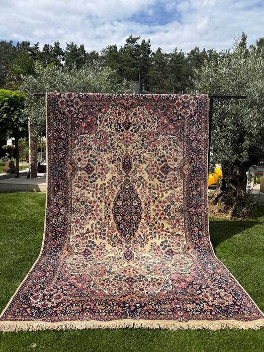 Idealny Dywan Perski R.Tkany Kaszmirowy Indo Keshan 330x200 gal.20 tyś