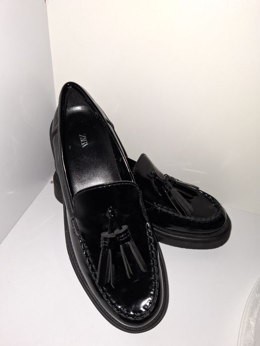 Лакові лофери Zara 40 розмір