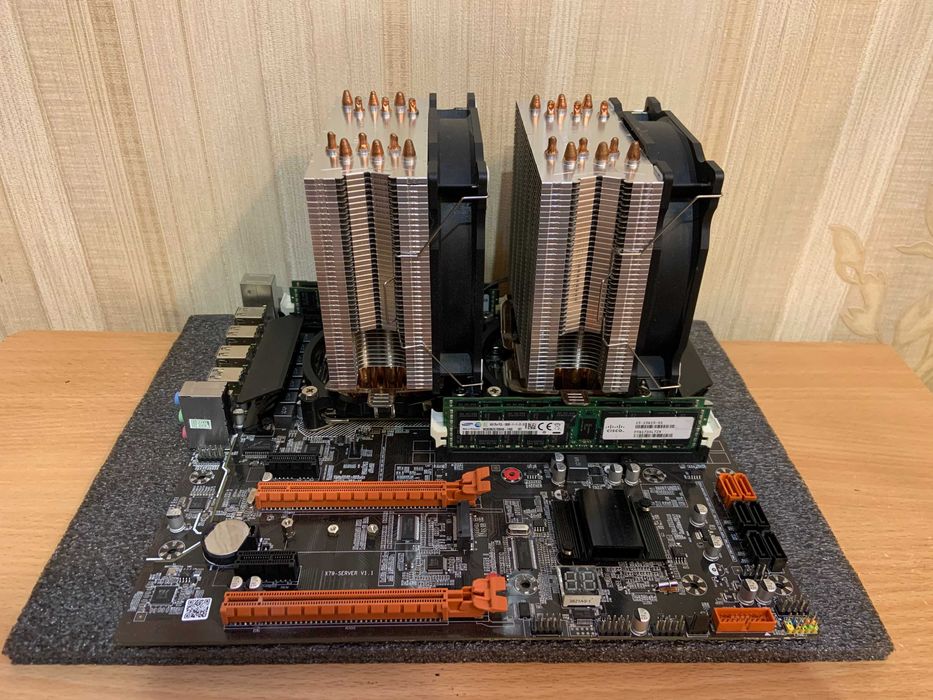 Комплект X79-Server + 2 x Xeon E5-2697v2 + 64 GB RAM + Кулер, LGA 2011