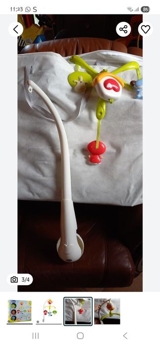 Caminha  de bebé + mobile chicco