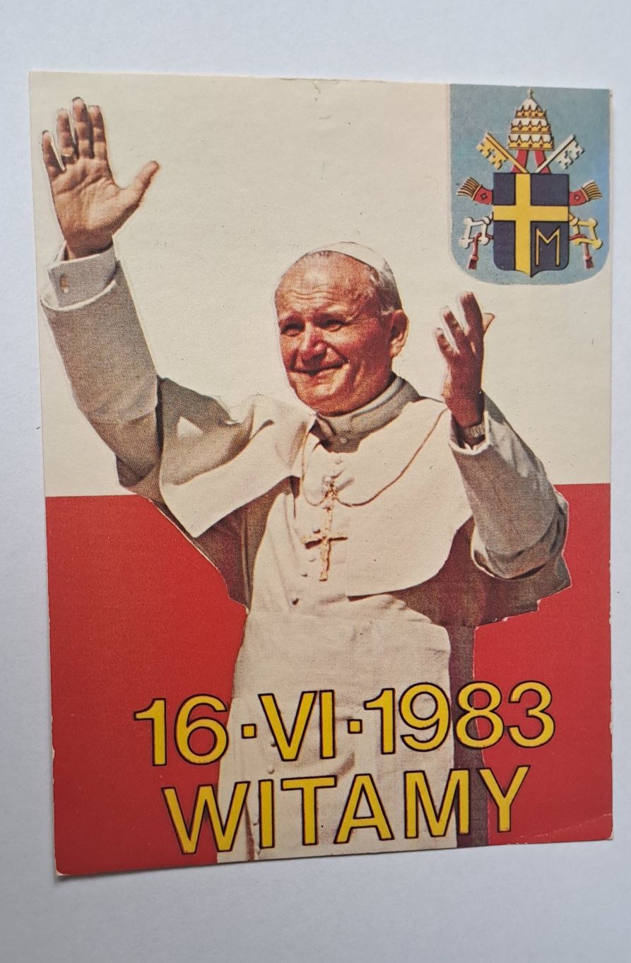 Ojciec Święty Jan Paweł II w Krakowie 16 czerwiec 1983 - pamiątka