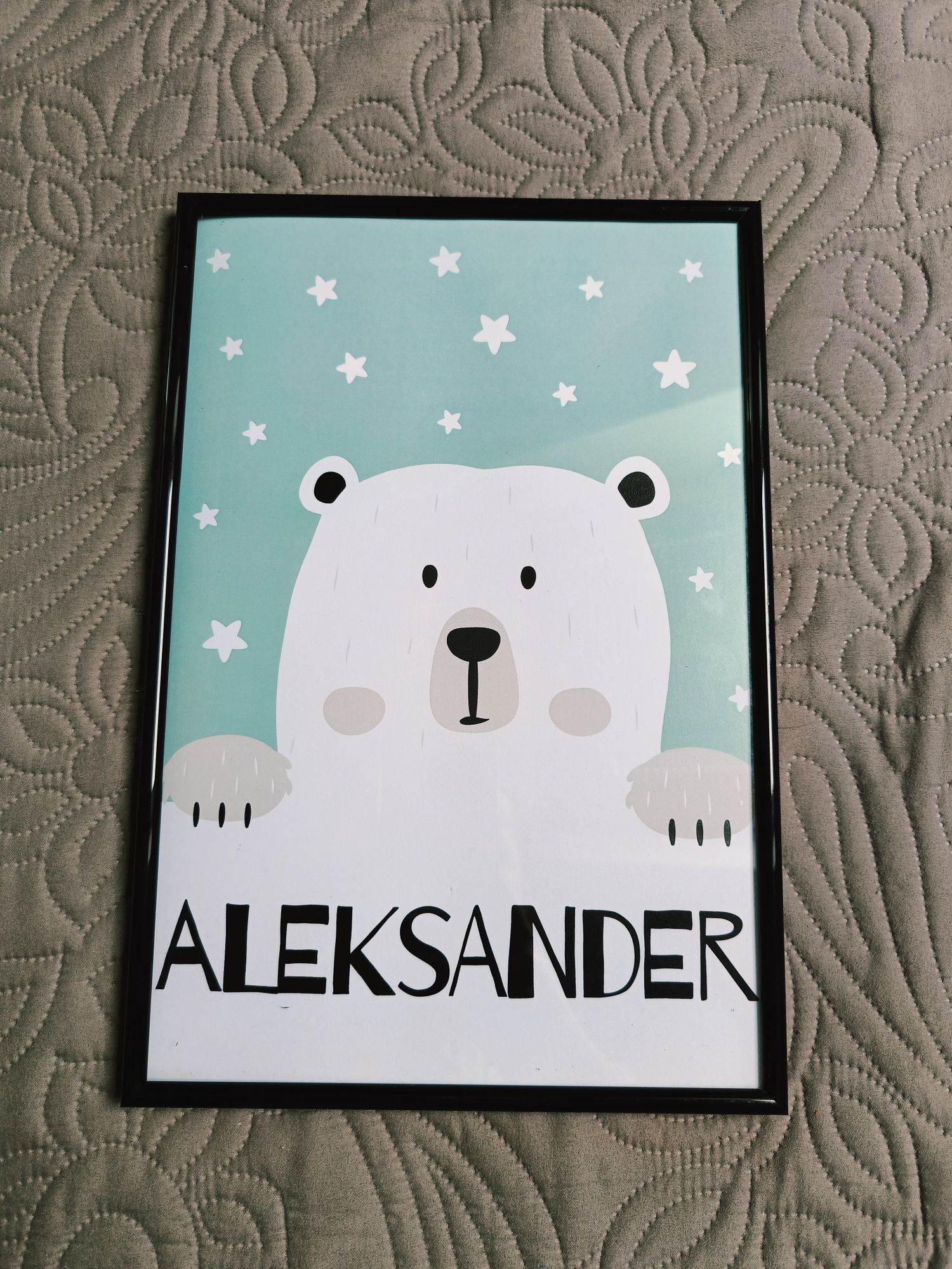 Ramka na zdjęcia czarna plakat Aleksander