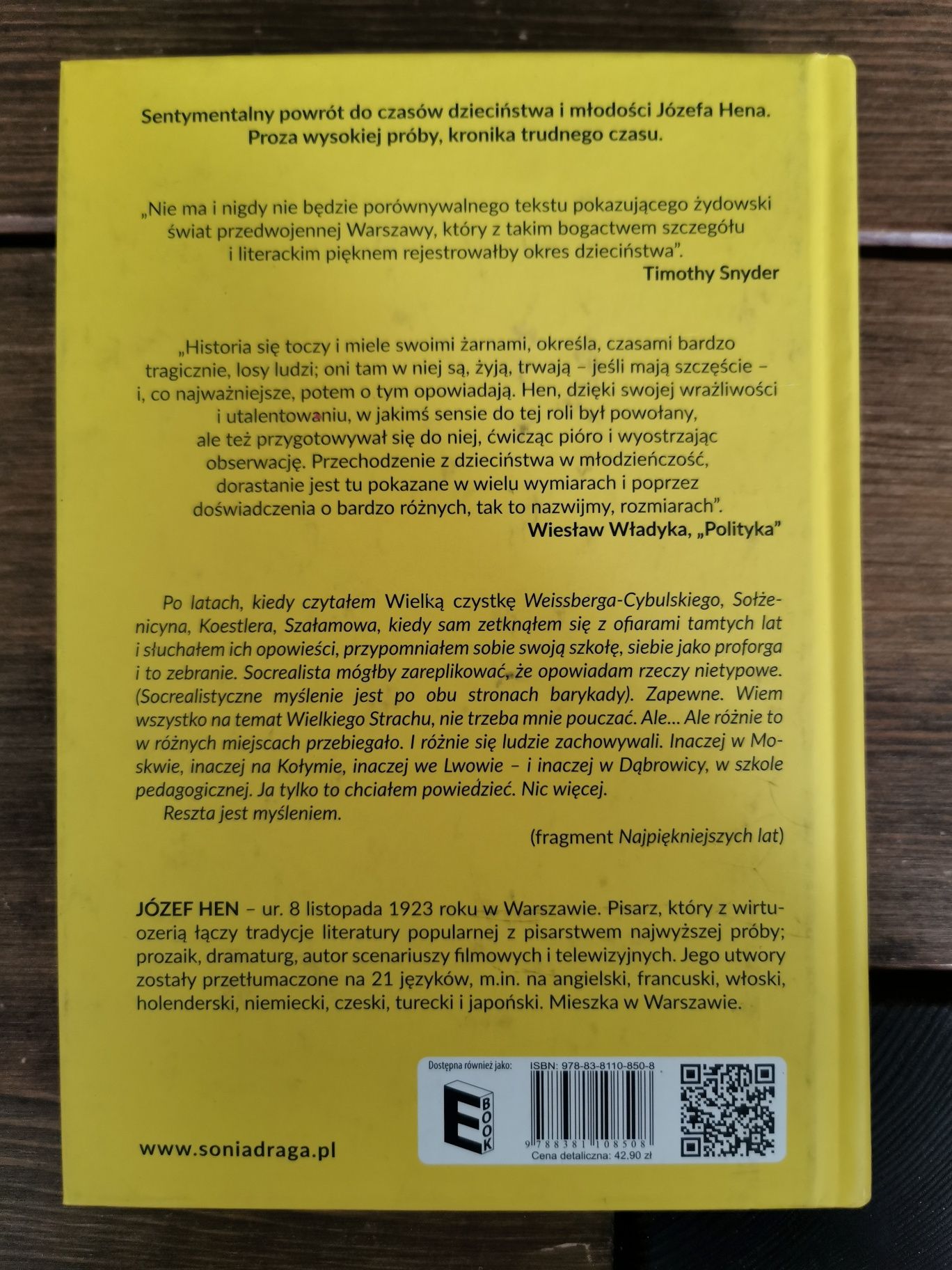 Nowolipie najpiękniejsze lata - Józef Hen