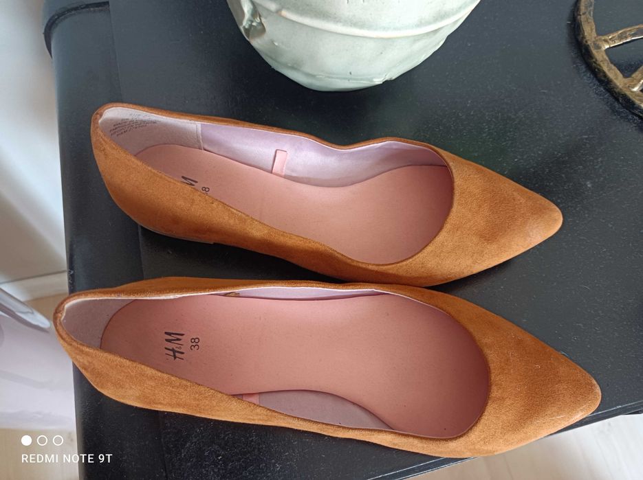 Baleriny 38 h&m rude,jak nowe
