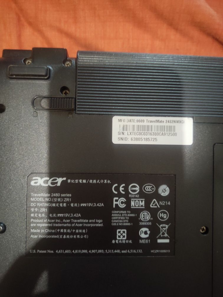 Продам Acer TravelMate 2480