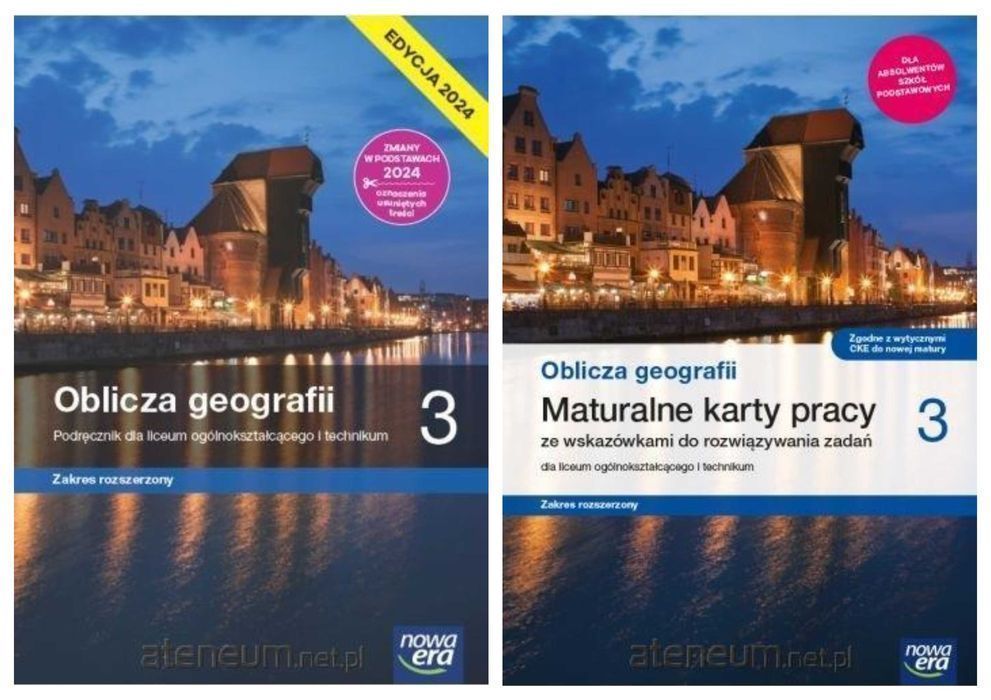 Oblicza geografii 3 EDYCJA 2024 Karty pracy + Podręcznik Rozszerzony