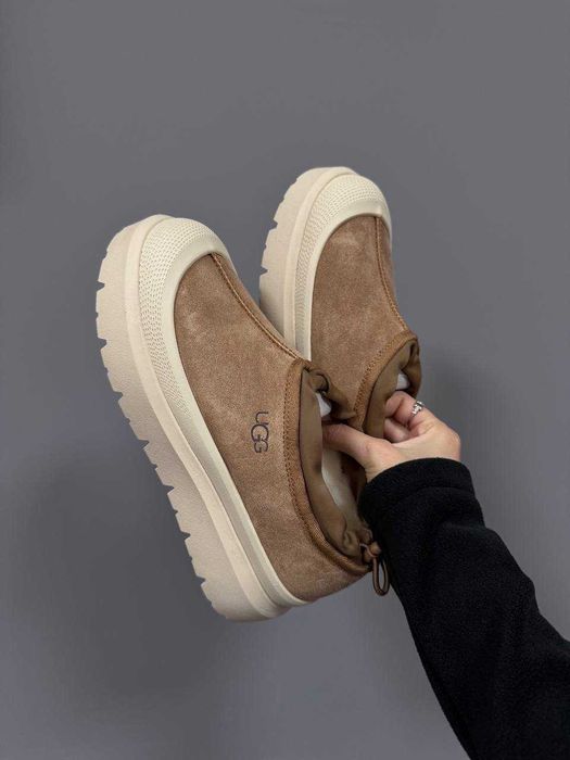 Угги UGG Tasman Waether Hybrid Slipper Beige / уггі Тасман Везер бежев