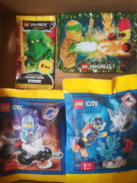 Zestaw Lego City Lego Ninjago Piratix Crazy Jungle Karty Dragons