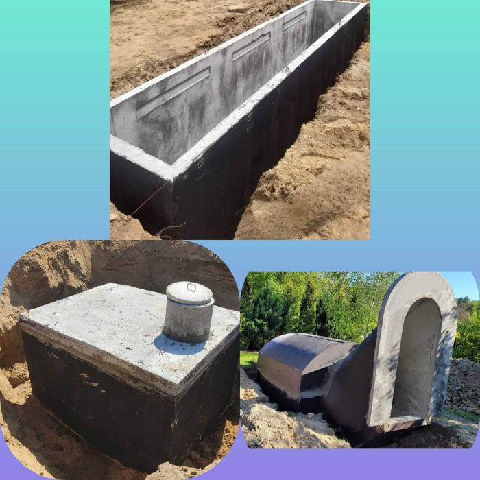 SZAMBO betonowe KANAŁ do garażu PIWNICA ogrodowa szamba kanały piwnice