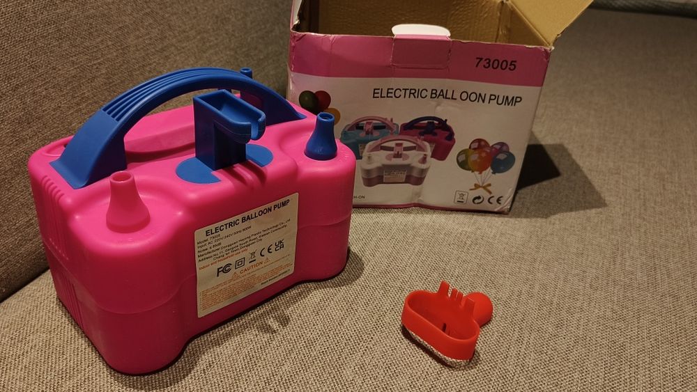 Nowapodwójna pompka do balonów elektryczna