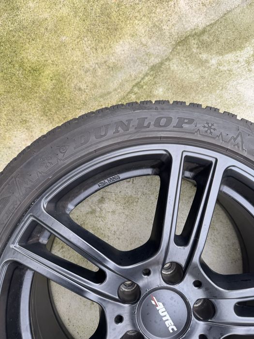 Conjunto 4 Jantes Autec 17 8.0J ET41 5x112 com Pneu Dunlop 225/45R17