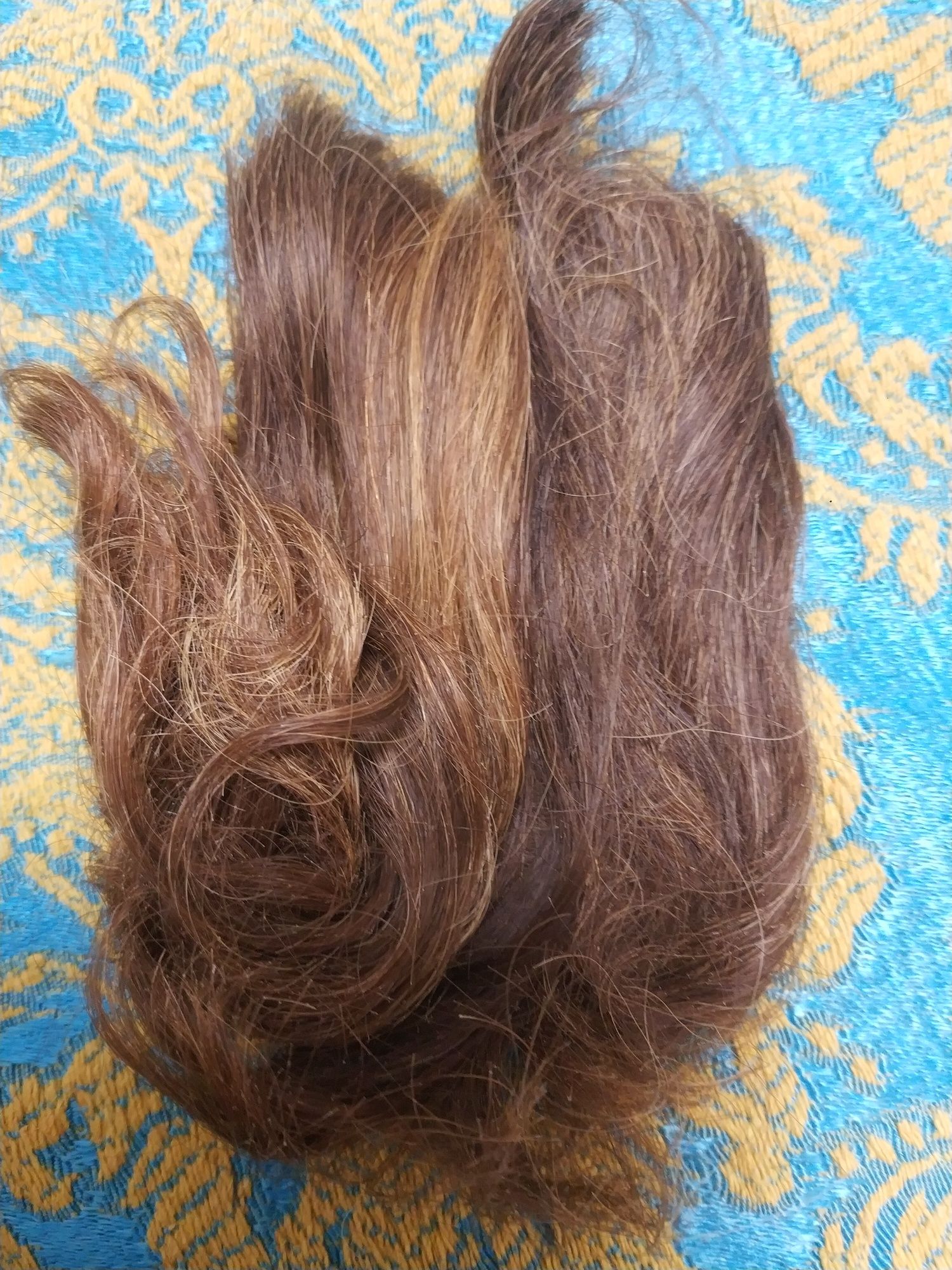 Натуральне волосся, прядки довжина 15см