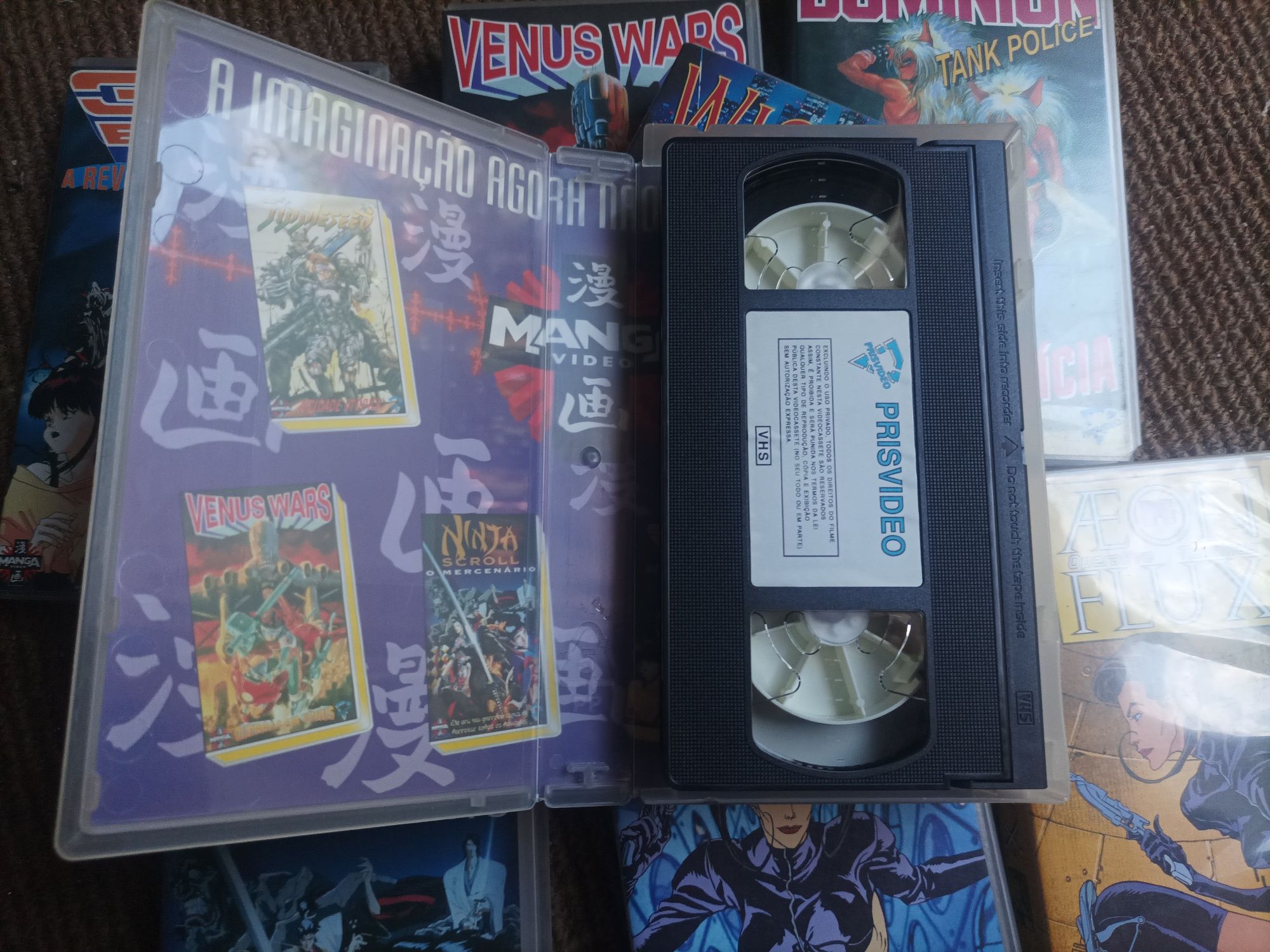 Lote 8 VHS Manga