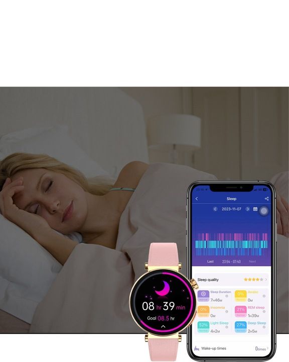Smartwatch Zegarek Damski Pomiar Cukru Ekg Hrv Ppg Ciśnienie Szkło Men